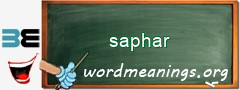 WordMeaning blackboard for saphar